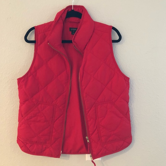 J. Crew Factory Jackets & Blazers - J.crew Factory Red Puffer Vest